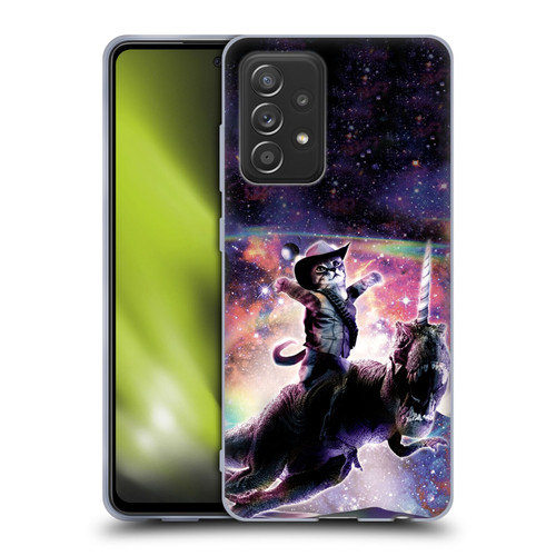 Random Galaxy Space Cat Dinosaur Unicorn Soft Gel Case for Samsung Galaxy A52 / A52s / 5G (2021)
