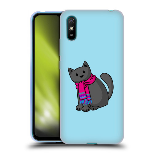 Beth Wilson Doodlecats Cold In A Scarf Soft Gel Case for Xiaomi Redmi 9A / Redmi 9AT
