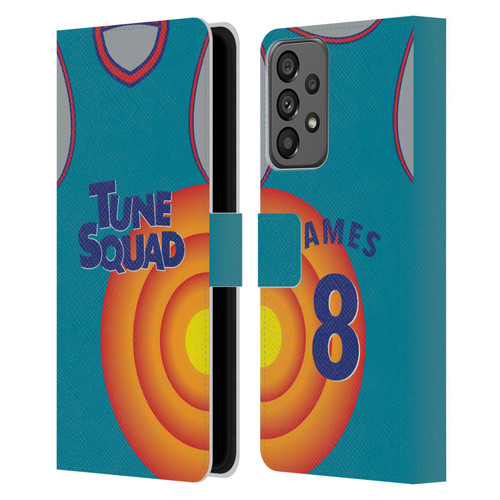 Space Jam: A New Legacy Graphics Jersey Leather Book Wallet Case Cover For Samsung Galaxy A73 5G (2022)