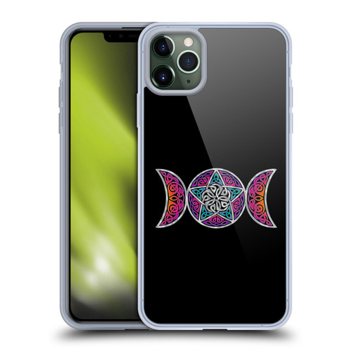 Beth Wilson Celtic Knot Stars Pagan Triple Moon Soft Gel Case for Apple iPhone 11 Pro Max