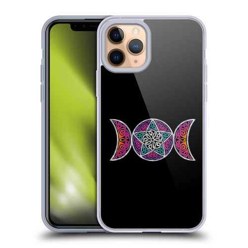 Beth Wilson Celtic Knot Stars Pagan Triple Moon Soft Gel Case for Apple iPhone 11 Pro