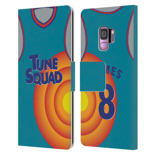 Space Jam: A New Legacy Graphics Jersey Leather Book Wallet Case Cover For Samsung Galaxy S9