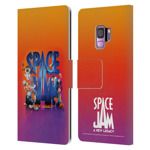 Space Jam: A New Legacy Graphics Poster Leather Book Wallet Case Cover For Samsung Galaxy S9