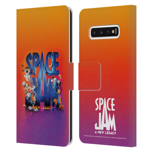 Space Jam: A New Legacy Graphics Poster Leather Book Wallet Case Cover For Samsung Galaxy S10