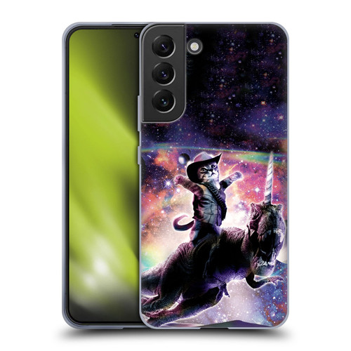 Random Galaxy Space Cat Dinosaur Unicorn Soft Gel Case for Samsung Galaxy S22+ 5G