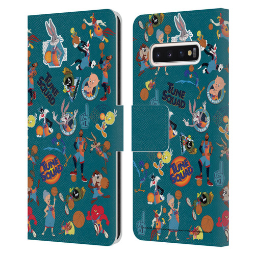 Space Jam: A New Legacy Graphics Squad Leather Book Wallet Case Cover For Samsung Galaxy S10