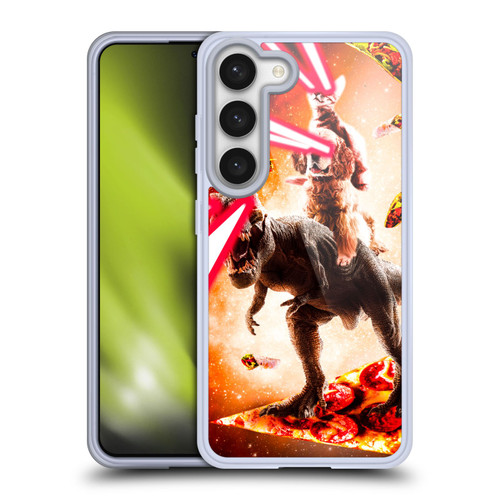 Random Galaxy Space Cat Dinosaur & Dog Lazer Eye Soft Gel Case for Samsung Galaxy S23 5G