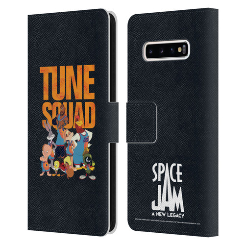 Space Jam: A New Legacy Graphics Tune Squad Leather Book Wallet Case Cover For Samsung Galaxy S10+ / S10 Plus