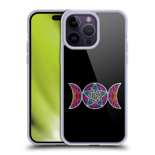 Beth Wilson Celtic Knot Stars Pagan Triple Moon Soft Gel Case for Apple iPhone 14 Pro Max