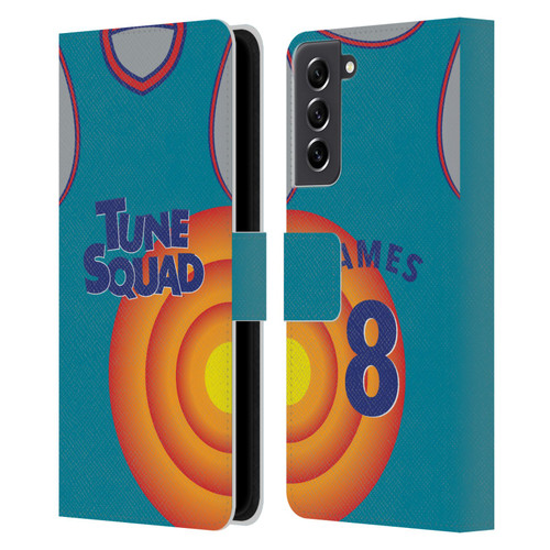 Space Jam: A New Legacy Graphics Jersey Leather Book Wallet Case Cover For Samsung Galaxy S21 FE 5G