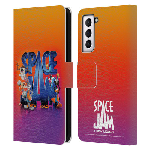 Space Jam: A New Legacy Graphics Poster Leather Book Wallet Case Cover For Samsung Galaxy S21 5G