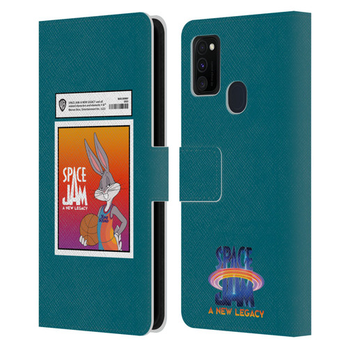 Space Jam: A New Legacy Graphics Bugs Bunny Card Leather Book Wallet Case Cover For Samsung Galaxy M30s (2019)/M21 (2020)