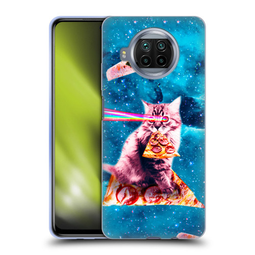 Random Galaxy Space Cat Lazer Eye & Pizza Soft Gel Case for Xiaomi Mi 10T Lite 5G