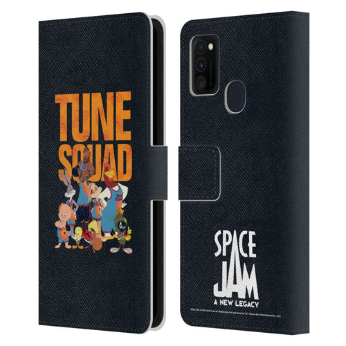 Space Jam: A New Legacy Graphics Tune Squad Leather Book Wallet Case Cover For Samsung Galaxy M30s (2019)/M21 (2020)