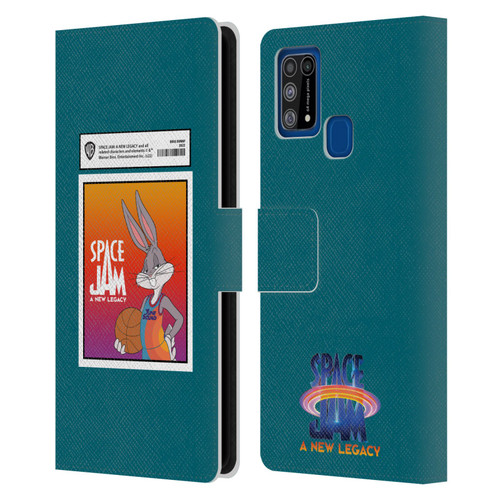 Space Jam: A New Legacy Graphics Bugs Bunny Card Leather Book Wallet Case Cover For Samsung Galaxy M31 (2020)