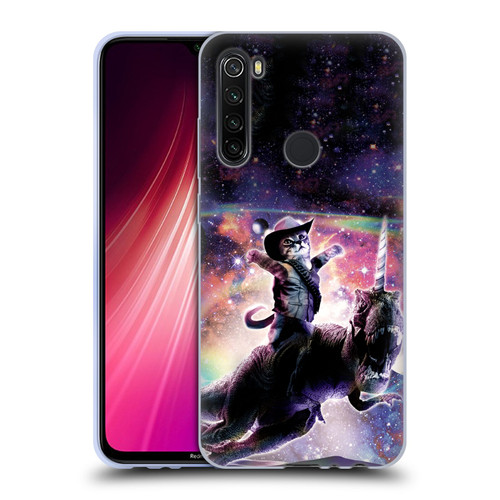 Random Galaxy Space Cat Dinosaur Unicorn Soft Gel Case for Xiaomi Redmi Note 8T