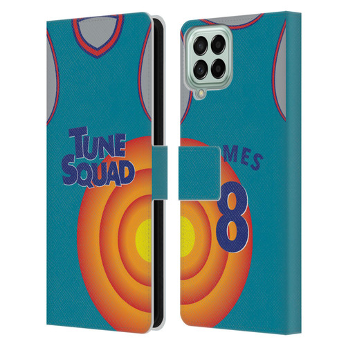 Space Jam: A New Legacy Graphics Jersey Leather Book Wallet Case Cover For Samsung Galaxy M33 (2022)