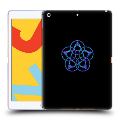 Beth Wilson Celtic Knot Stars Blue & Purple Circles Soft Gel Case for Apple iPad 10.2 2019/2020/2021