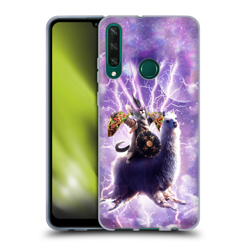 Random Galaxy Space Llama Lazer Cat & Tacos Soft Gel Case for Huawei Y6p