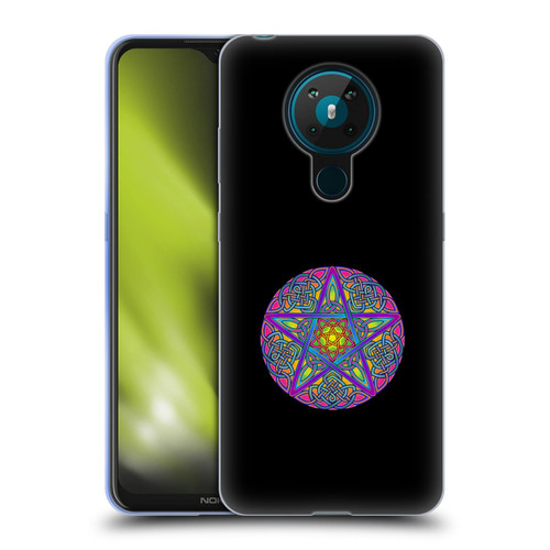 Beth Wilson Celtic Knot Stars Pagan Wicca Pentacle Soft Gel Case for Nokia 5.3