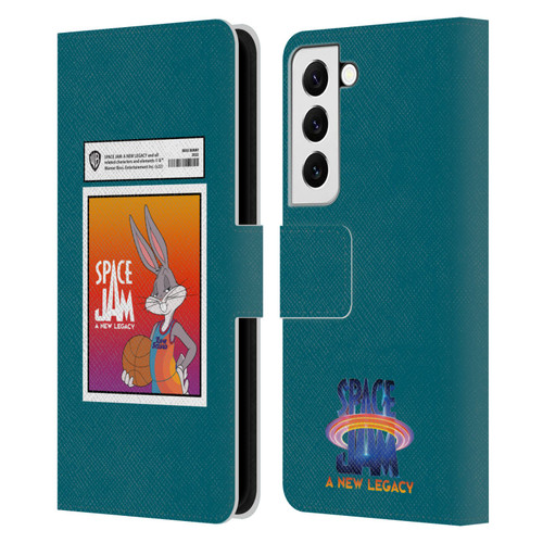 Space Jam: A New Legacy Graphics Bugs Bunny Card Leather Book Wallet Case Cover For Samsung Galaxy S22 5G