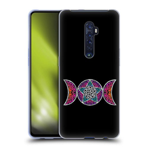 Beth Wilson Celtic Knot Stars Pagan Triple Moon Soft Gel Case for OPPO Reno 2