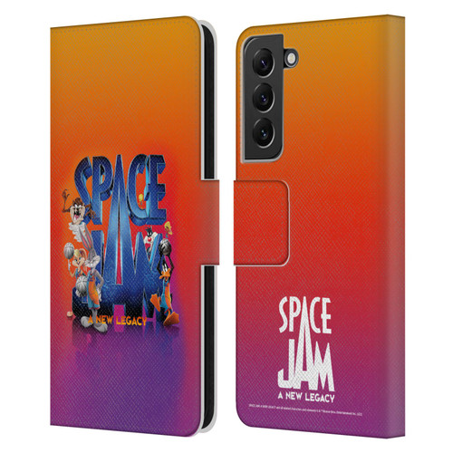Space Jam: A New Legacy Graphics Poster Leather Book Wallet Case Cover For Samsung Galaxy S22+ 5G