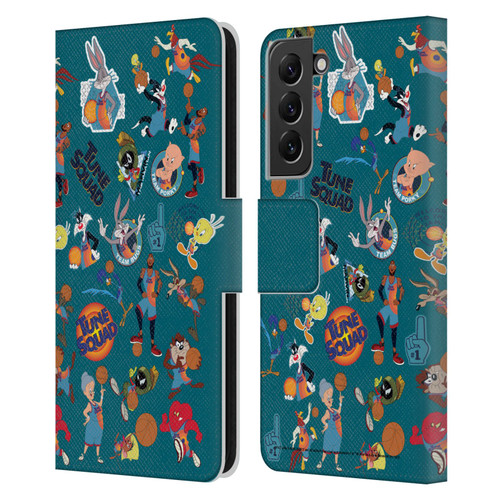Space Jam: A New Legacy Graphics Squad Leather Book Wallet Case Cover For Samsung Galaxy S22+ 5G
