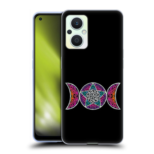 Beth Wilson Celtic Knot Stars Pagan Triple Moon Soft Gel Case for OPPO Reno8 Lite