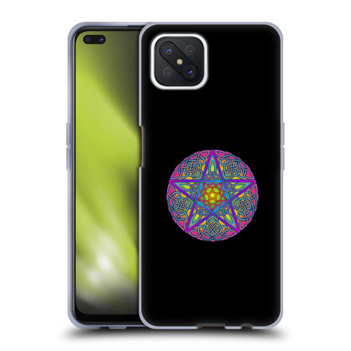 Beth Wilson Celtic Knot Stars Pagan Wicca Pentacle Soft Gel Case for OPPO Reno4 Z 5G