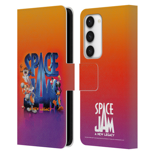 Space Jam: A New Legacy Graphics Poster Leather Book Wallet Case Cover For Samsung Galaxy S23 5G