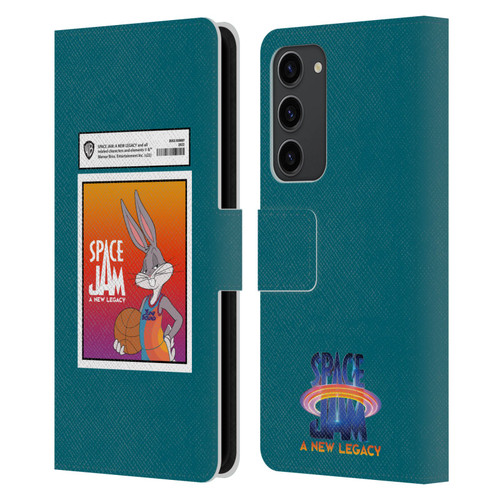 Space Jam: A New Legacy Graphics Bugs Bunny Card Leather Book Wallet Case Cover For Samsung Galaxy S23+ 5G