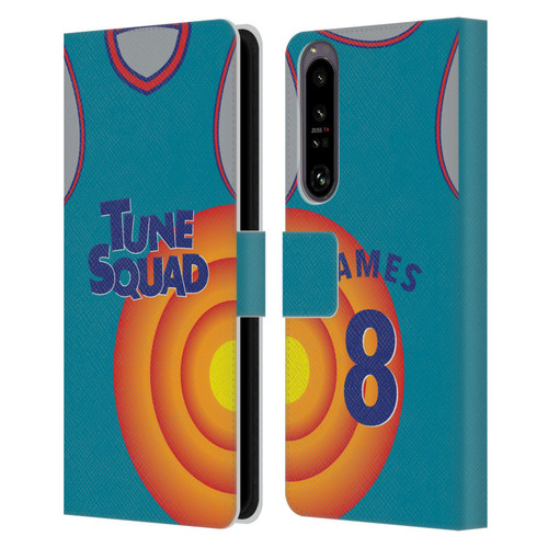 Space Jam: A New Legacy Graphics Jersey Leather Book Wallet Case Cover For Sony Xperia 1 IV
