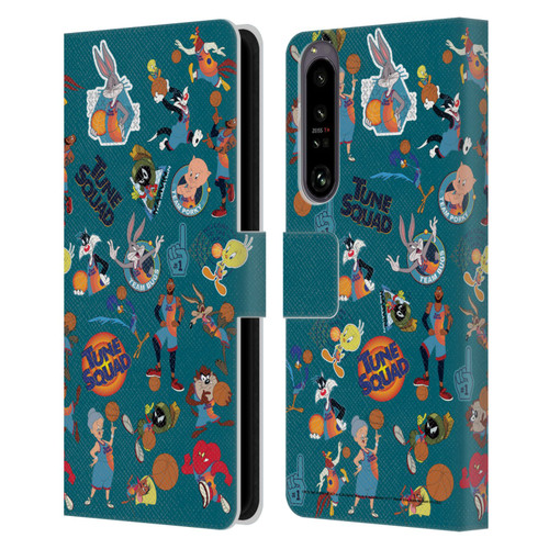Space Jam: A New Legacy Graphics Squad Leather Book Wallet Case Cover For Sony Xperia 1 IV