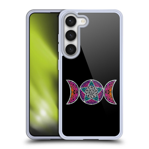 Beth Wilson Celtic Knot Stars Pagan Triple Moon Soft Gel Case for Samsung Galaxy S23 5G