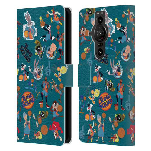 Space Jam: A New Legacy Graphics Squad Leather Book Wallet Case Cover For Sony Xperia Pro-I