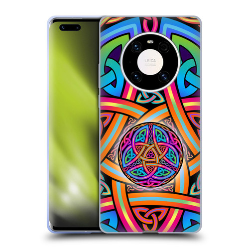 Beth Wilson Rainbow Celtic Knots Divine Soft Gel Case for Huawei Mate 40 Pro 5G