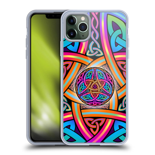 Beth Wilson Rainbow Celtic Knots Divine Soft Gel Case for Apple iPhone 11 Pro Max