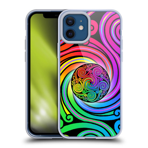 Beth Wilson Rainbow Celtic Knots Spirals Soft Gel Case for Apple iPhone 12 / iPhone 12 Pro
