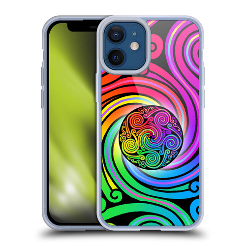 Beth Wilson Rainbow Celtic Knots Spirals Soft Gel Case for Apple iPhone 12 Mini