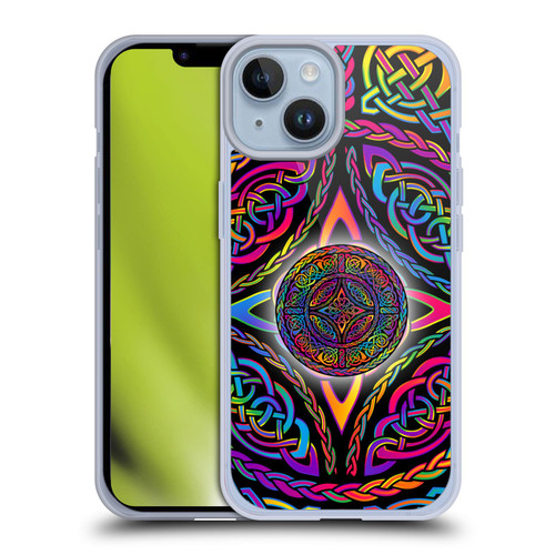 Beth Wilson Rainbow Celtic Knots Shield Soft Gel Case for Apple iPhone 14