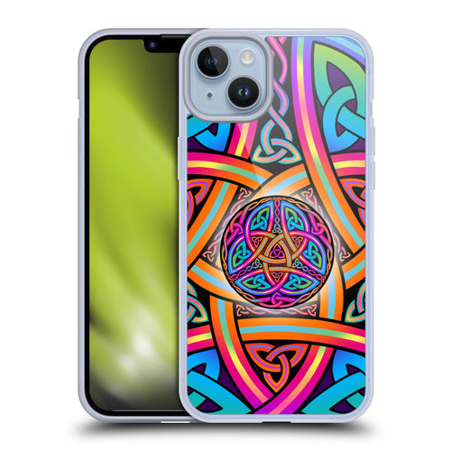 Beth Wilson Rainbow Celtic Knots Divine Soft Gel Case for Apple iPhone 14 Plus
