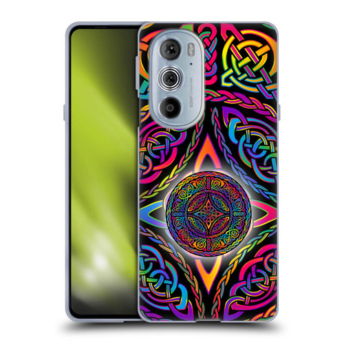 Beth Wilson Rainbow Celtic Knots Shield Soft Gel Case for Motorola Edge X30