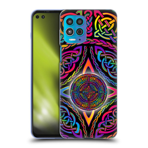 Beth Wilson Rainbow Celtic Knots Shield Soft Gel Case for Motorola Moto G100