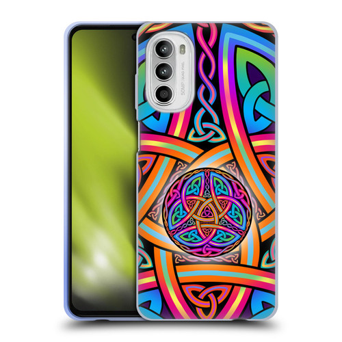Beth Wilson Rainbow Celtic Knots Divine Soft Gel Case for Motorola Moto G52