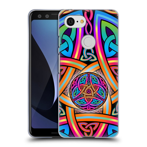 Beth Wilson Rainbow Celtic Knots Divine Soft Gel Case for Google Pixel 3