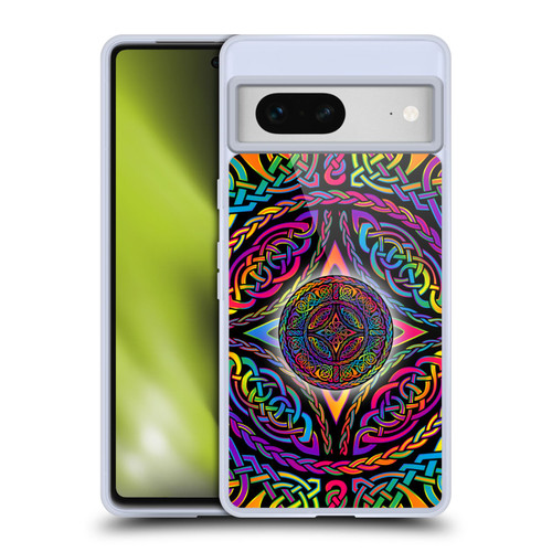 Beth Wilson Rainbow Celtic Knots Shield Soft Gel Case for Google Pixel 7