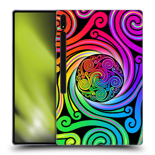 Beth Wilson Rainbow Celtic Knots Spirals Soft Gel Case for Samsung Galaxy Tab S8 Ultra