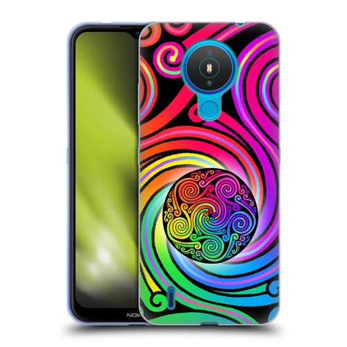 Beth Wilson Rainbow Celtic Knots Spirals Soft Gel Case for Nokia 1.4