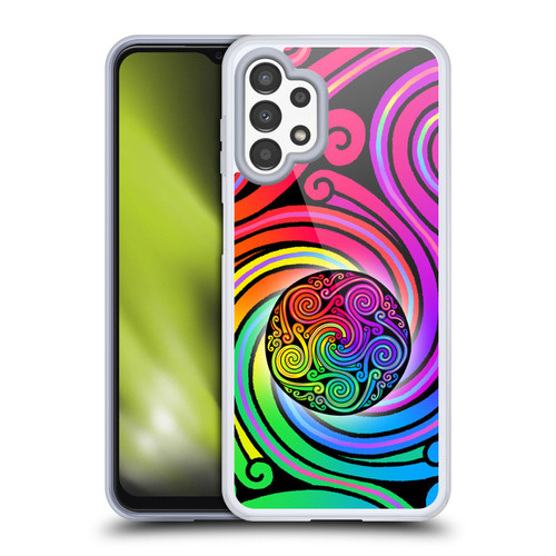 Beth Wilson Rainbow Celtic Knots Spirals Soft Gel Case for Samsung Galaxy A13 (2022)
